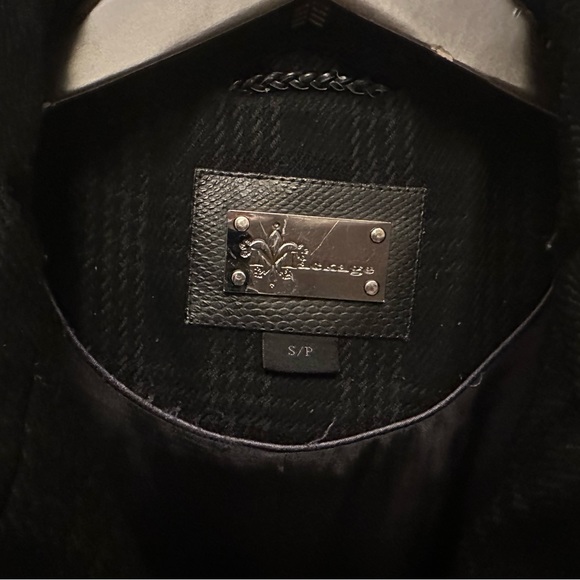 Mackage Black Wool tailored Jackets - sz Small with leather accents - Picture 3 of 8